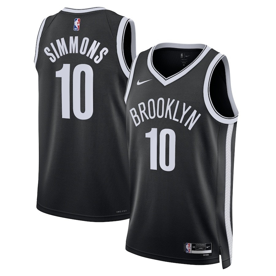Ben Simmons 10 Brooklyn Nets Unisex Swingman Jersey Icon Edition Black