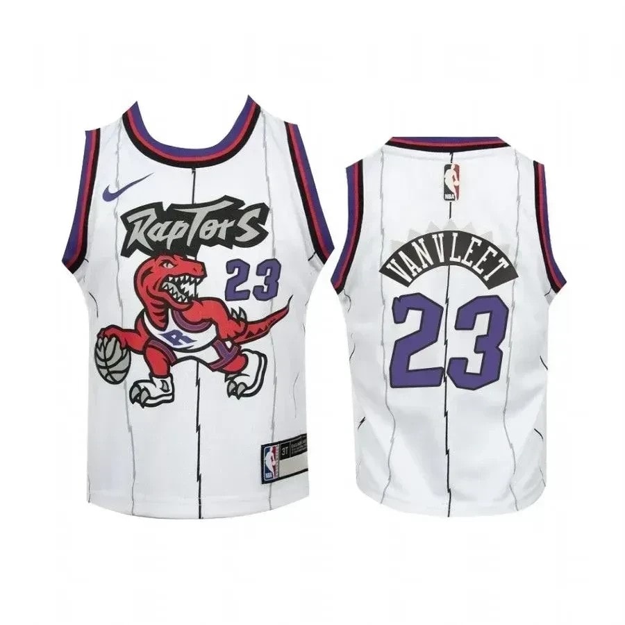 Fred VanVleet Toronto Raptors White Hardwood Classics Jersey