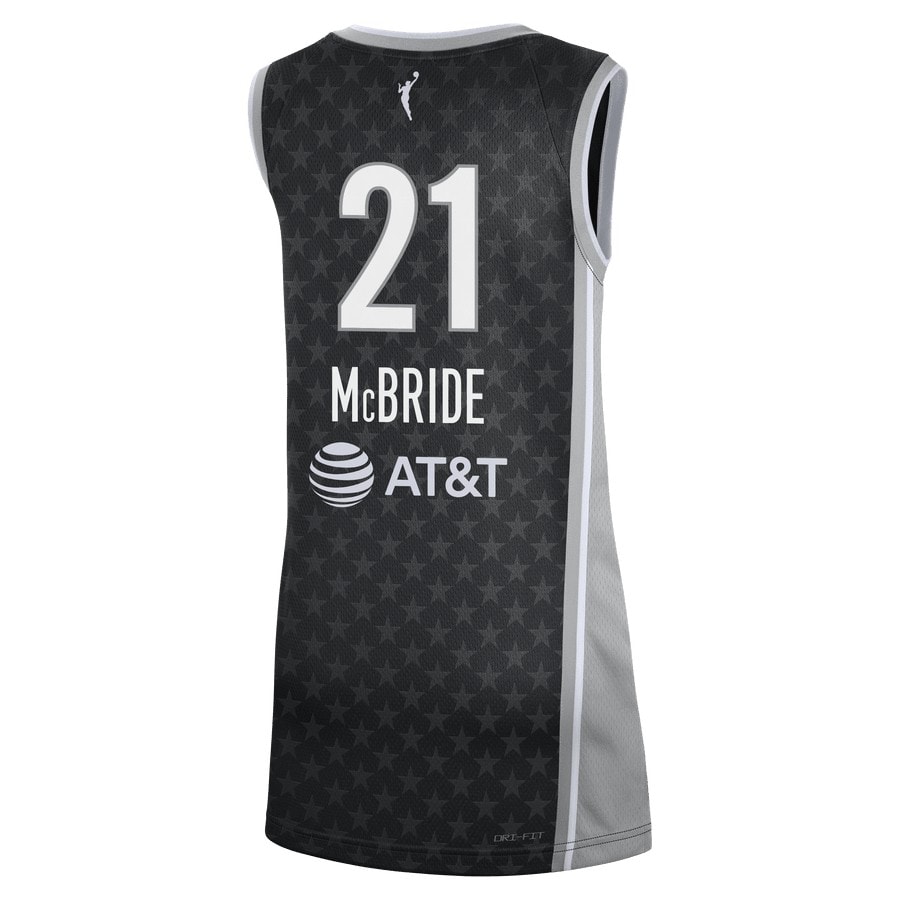 McBride 21 Minnesota Lynx Rebel Jersey Black Unisex - Adult Sizes