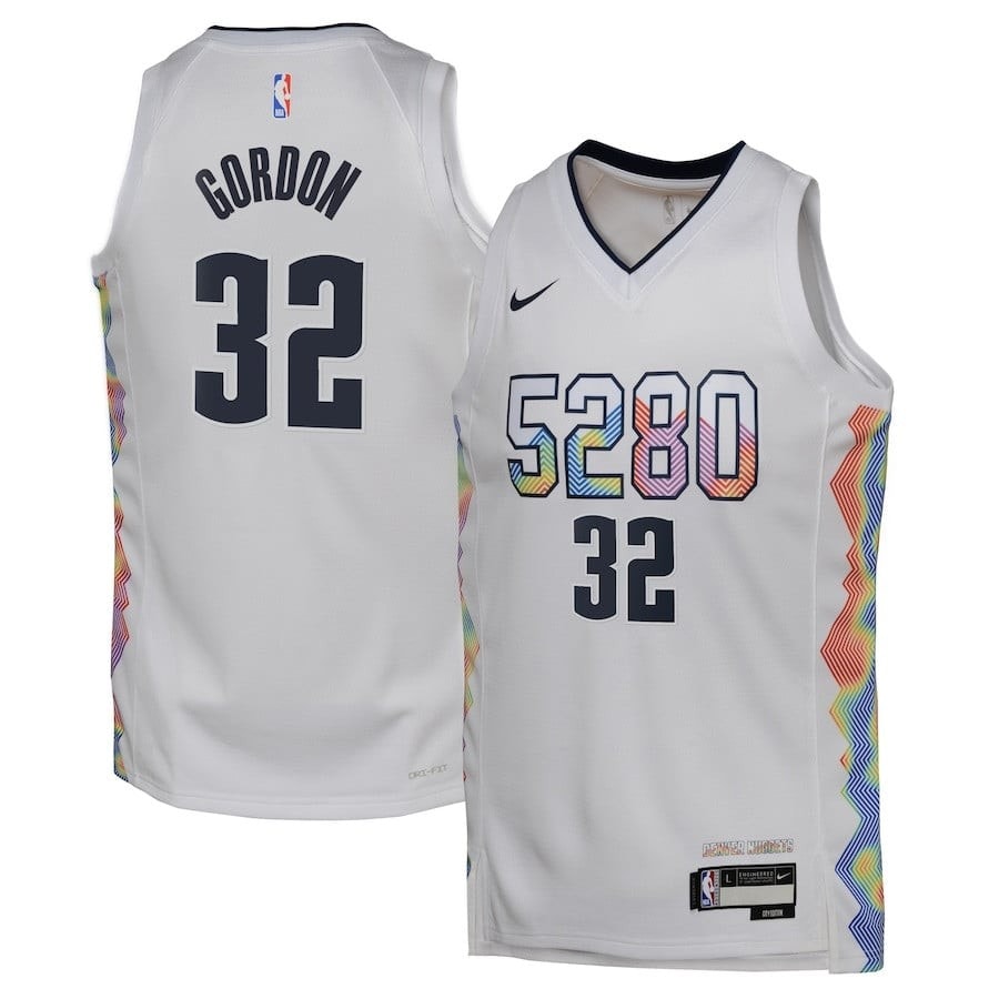 Aaron Gordon 32 Denver Nuggets 2024/25 Swingman Jersey City Edition White