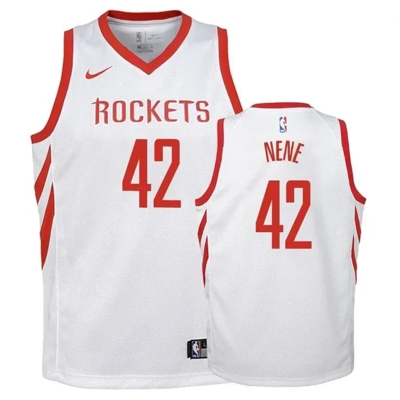 Rockets Nene 42 Association White Jersey Unisex