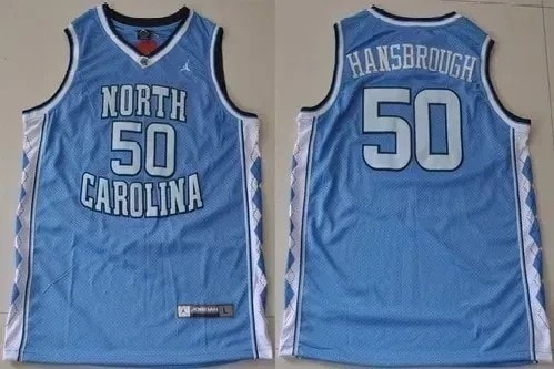 North Carolina 50 Tyler Hansbrough Basketball Jersey Blue Unisex Adult Sizes