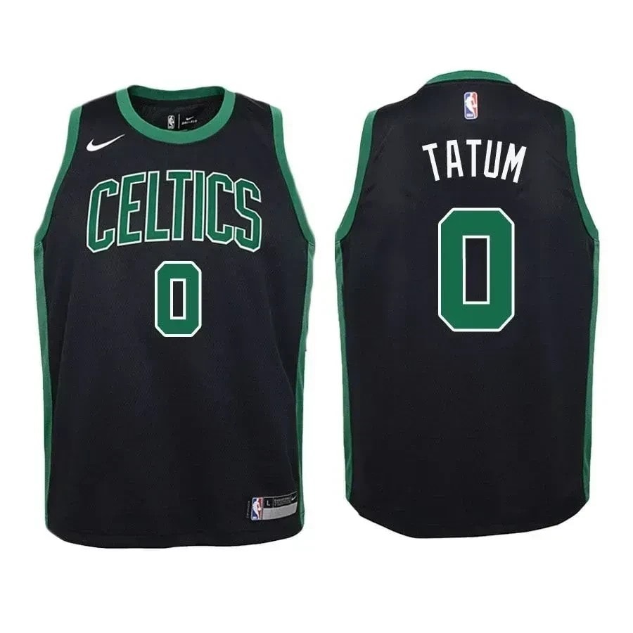 Jayson Tatum #0 Celtics Statement Edition Black Jersey - Unisex