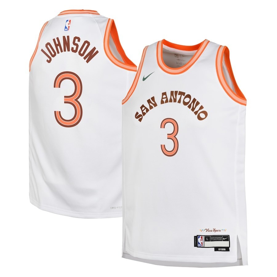 Keldon Johnson San Antonio Spurs 2023/24 City Edition Swingman Jersey White