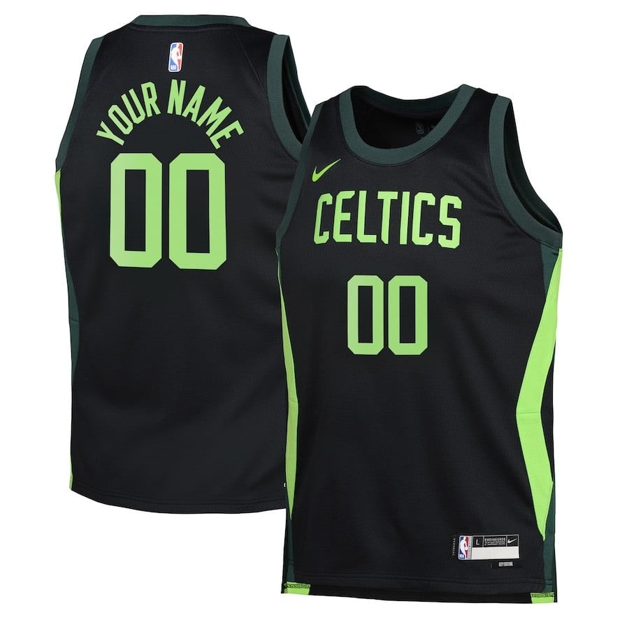 Boston Celtics 2024/25 Swingman Custom Jersey City Edition Black