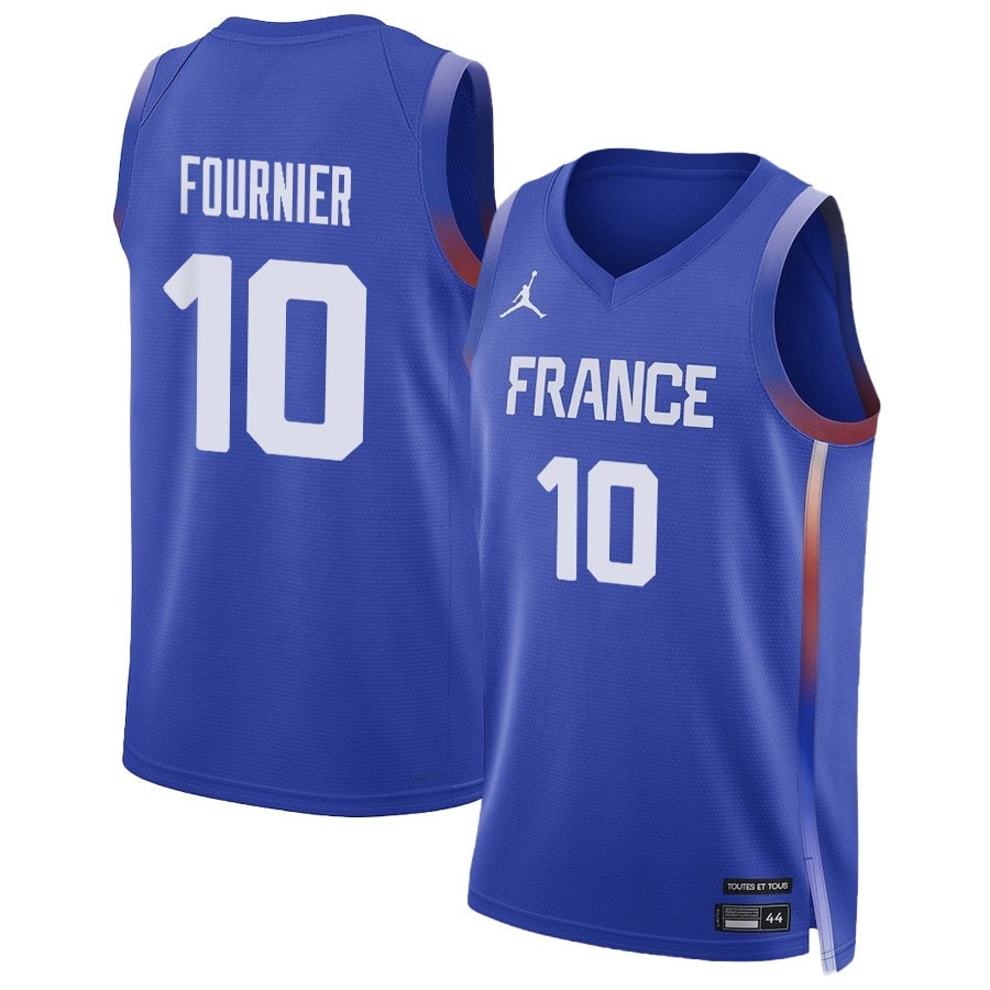 Evan Fournier 10 France Basketball 2024 Summer Olympics Player Limited Unisex Jersey Royal