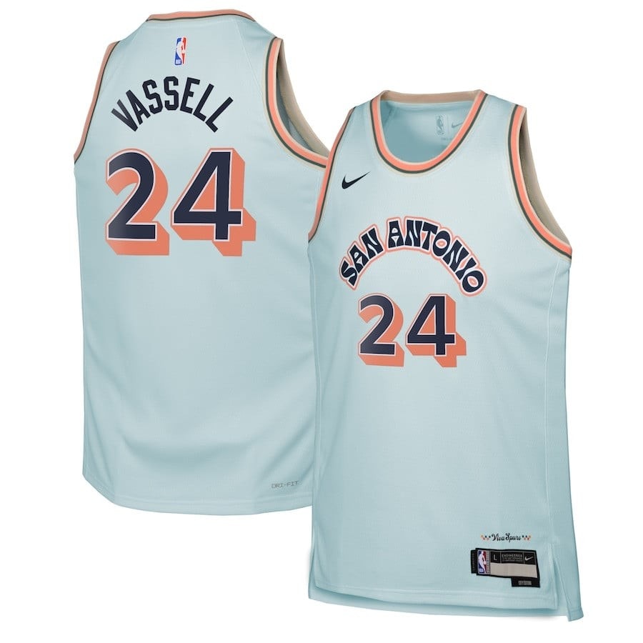 Devin Vassell San Antonio Spurs City Edition Swingman Jersey Light Blue 2024/25