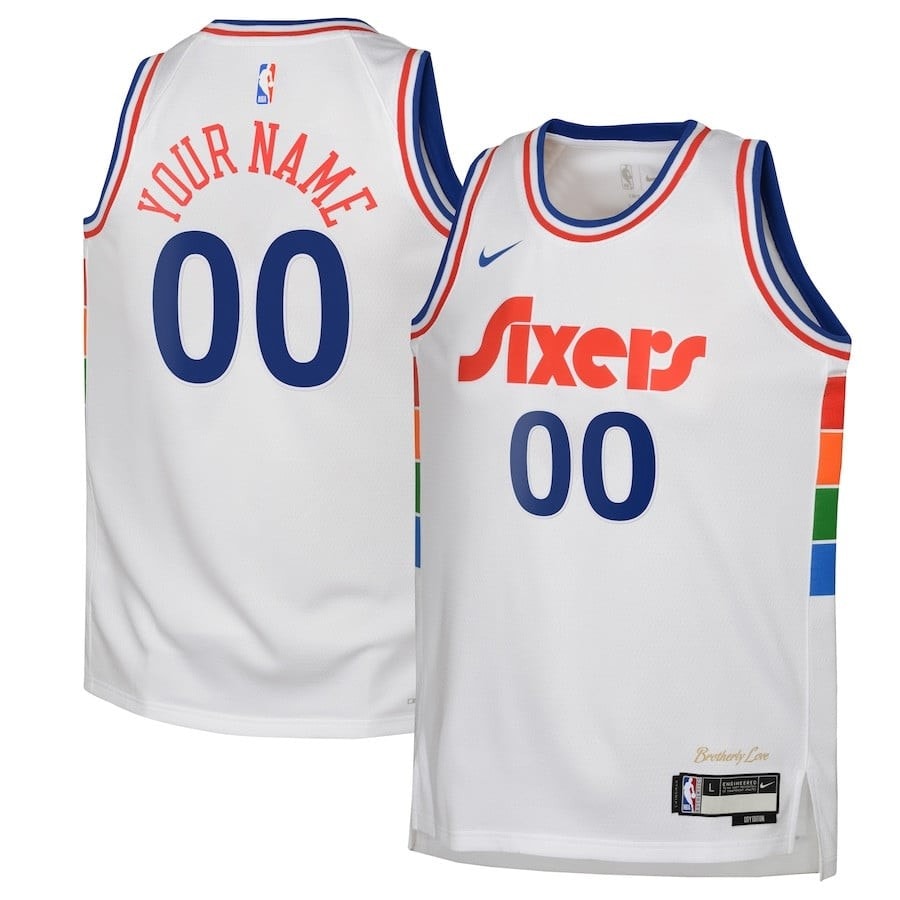 Philadelphia 76ers 2024/25 Swingman Custom Jersey City Edition White