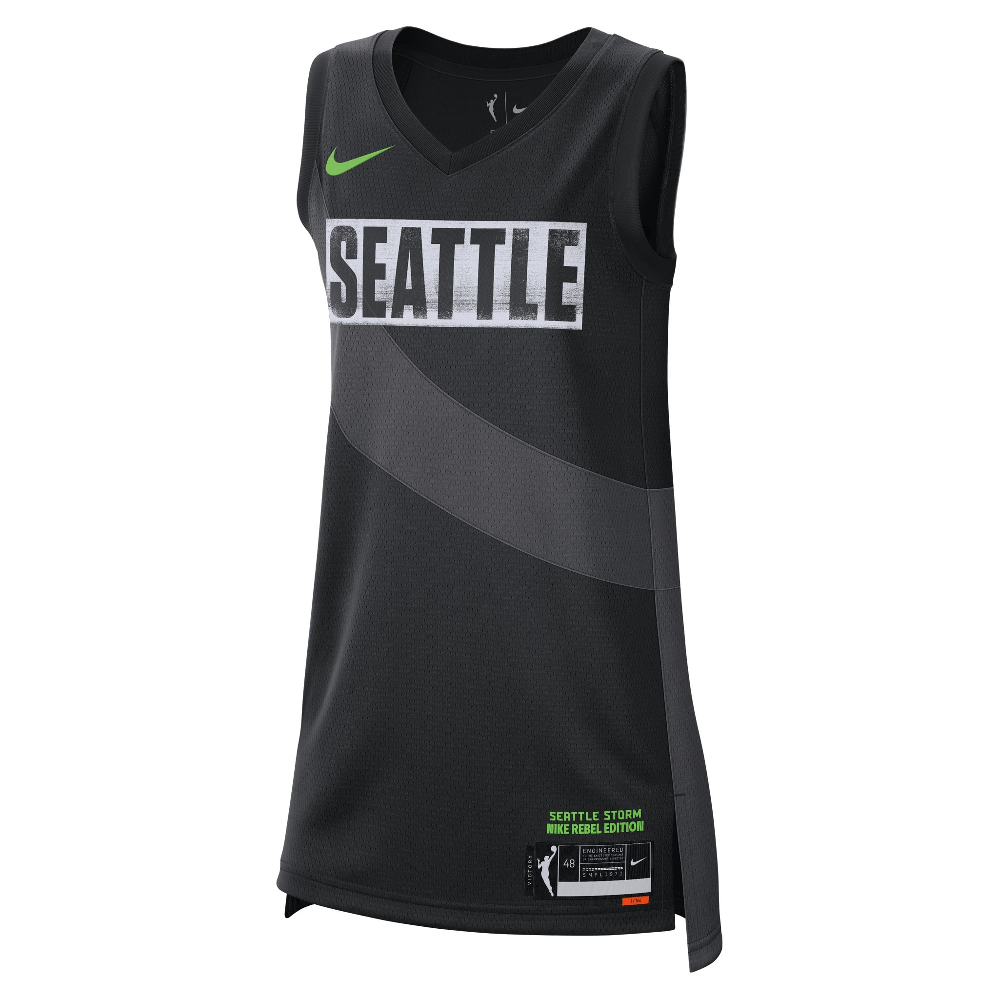 Seattle Storm 2024 WNBA Explorer Edition Player Jersey Unisex Black Multicolor