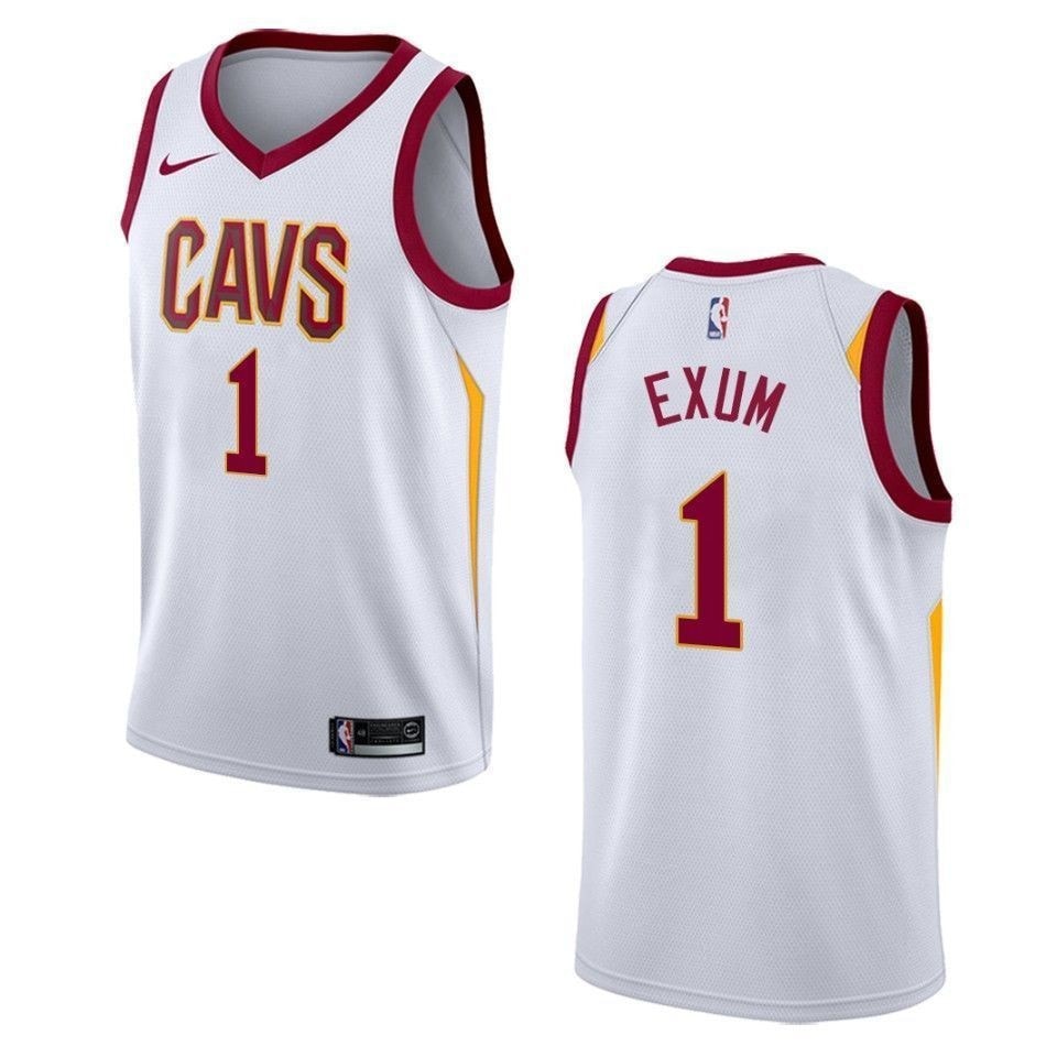 Men's Cleveland Cavaliers Dante Exum Association Swingman Jersey White