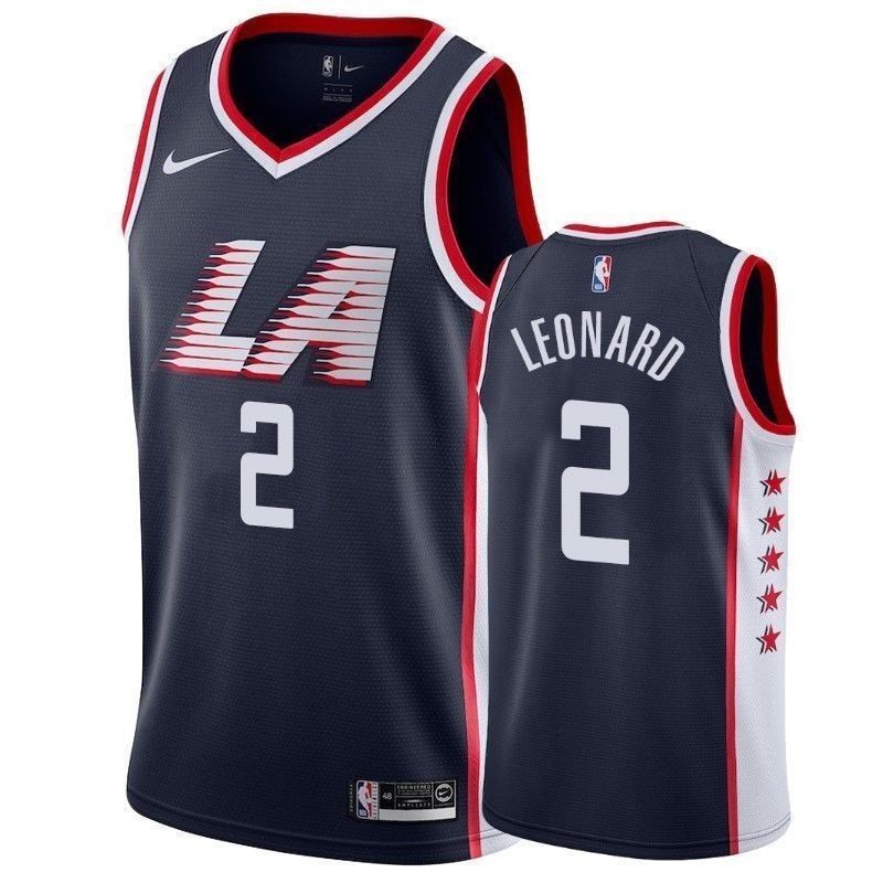 Men's Los Angeles Clippers Kawhi Leonard 2 City Edition Jersey Multicolor