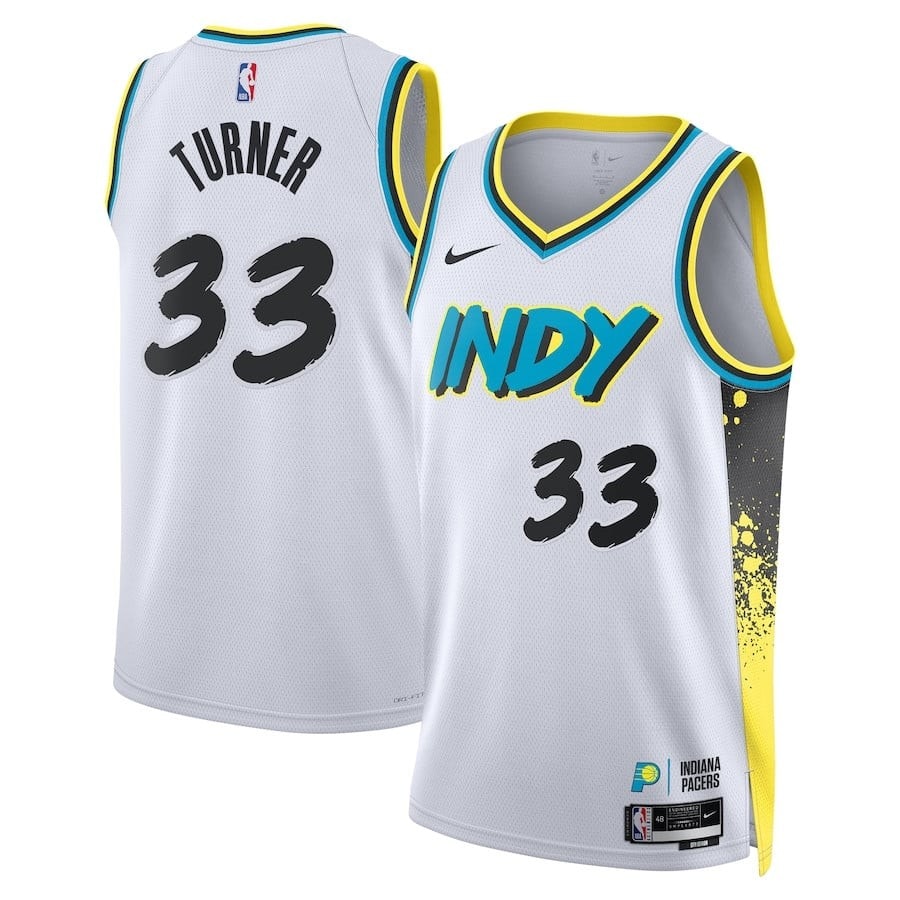 Myles Turner 33 Indiana Pacers Unisex 2024/25 Swingman Player Jersey City Edition White