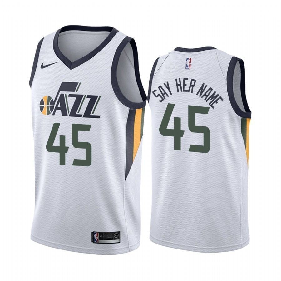 Men's Donovan Mitchell Say Her Name Jazz Association Jersey Multicolor