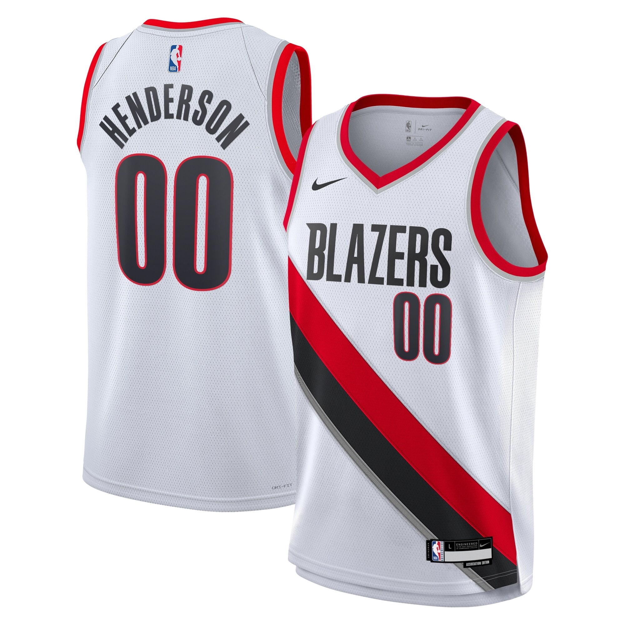 Portland Trail Blazers Association Edition Swingman Jersey White Scoot Henderson