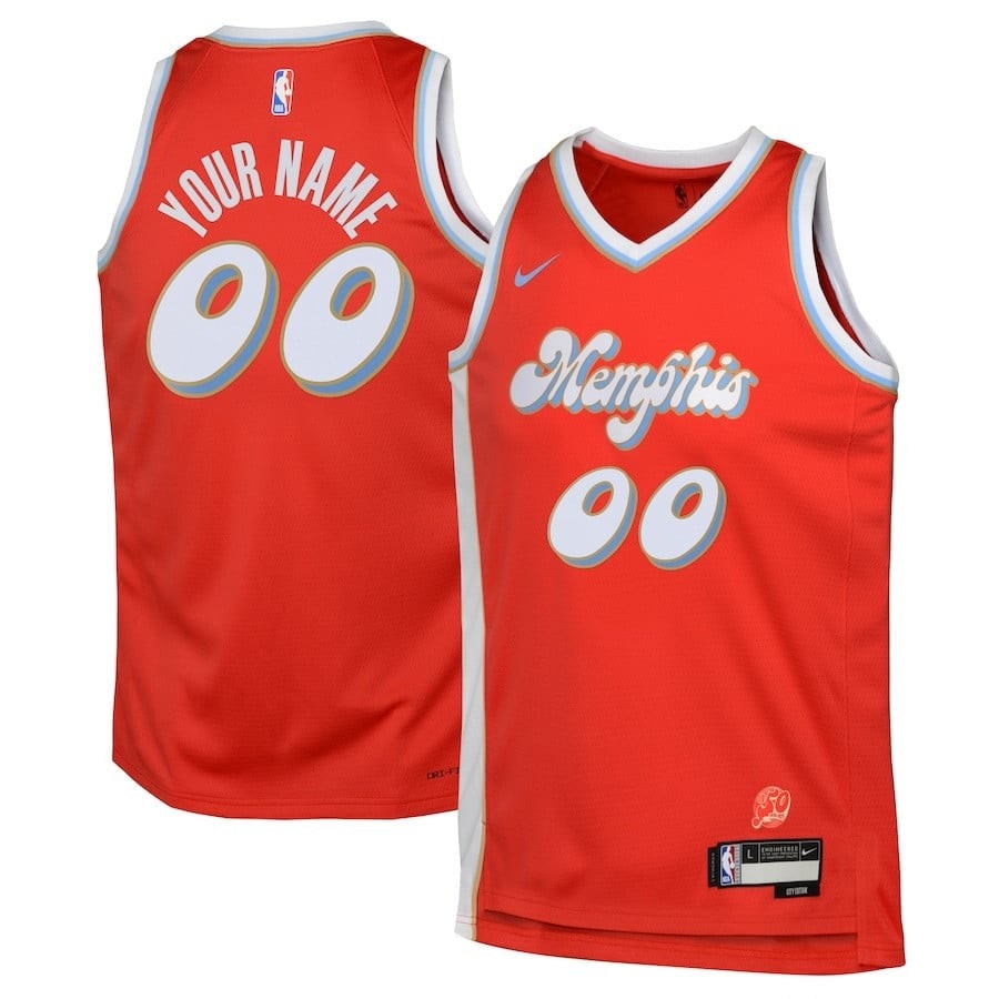 Memphis Grizzlies 2024/25 Swingman Custom Jersey City Edition Red