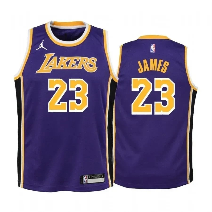 LeBron James Los Angeles Lakers Purple State Jersey Jumpman - Unisex