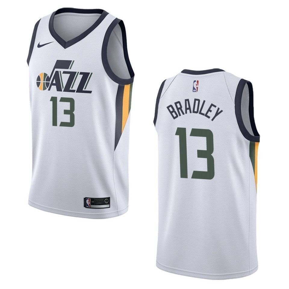 Men's Utah Jazz Tony Bradley #13 Association Swingman Jersey White