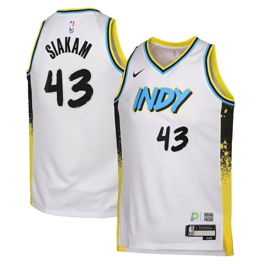 Pascal Siakam 43 Indiana Pacers City Edition Swingman Jersey White