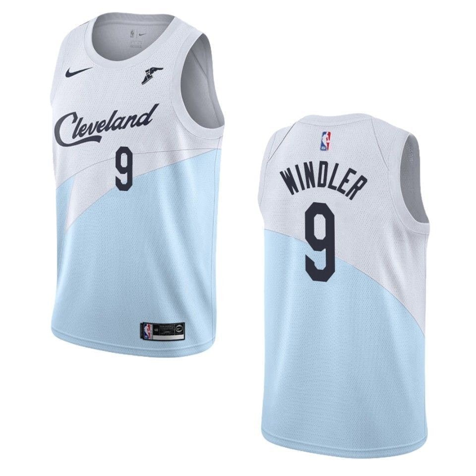 Men's Cleveland Cavaliers 9 Dylan Windler Swingman Jersey Blue Multicolor Sizes