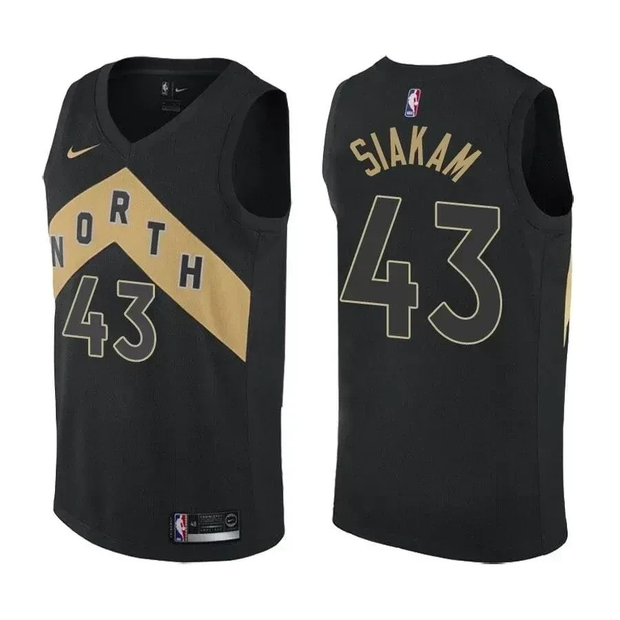 Men's Pascal Siakam 43 Raptors City Edition Black Jersey