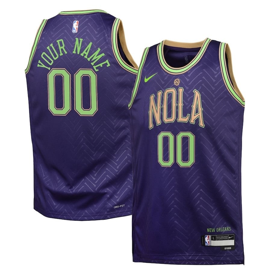 New Orleans Pelicans 2024/25 Swingman Custom Jersey City Edition Purple