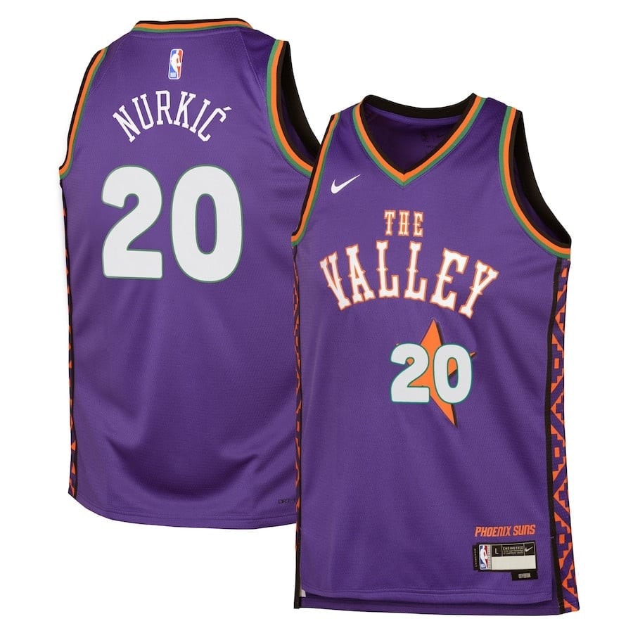 Jusuf Nurkic 20 Phoenix Suns 2024/25 Swingman Jersey City Edition Purple