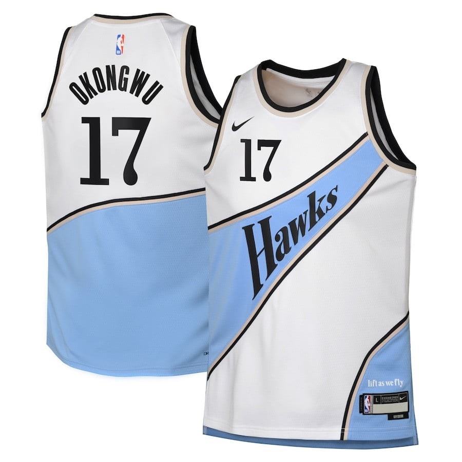 Onyeka Okongwu 17 Atlanta Hawks 2024/25 Swingman Jersey City Edition White