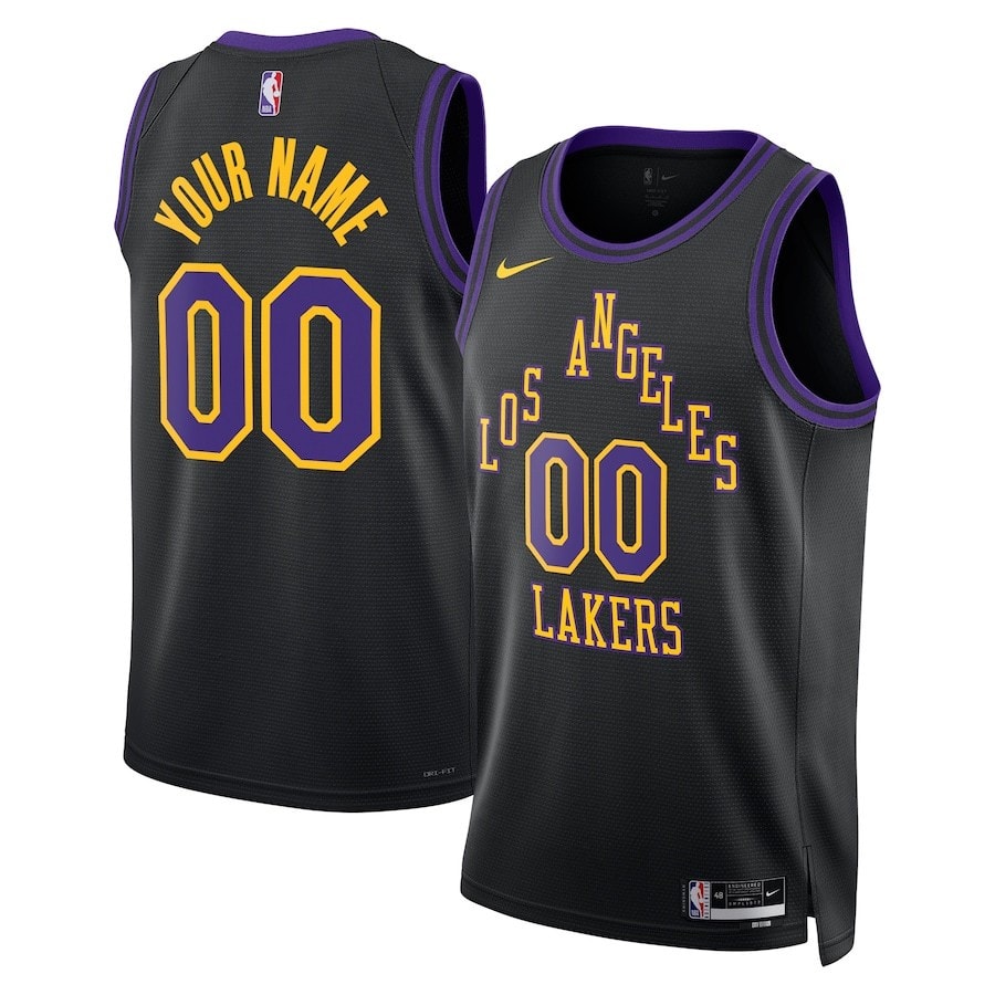 Los Angeles Lakers 2023/24 Swingman Jersey Customized City Edition Black Unisex