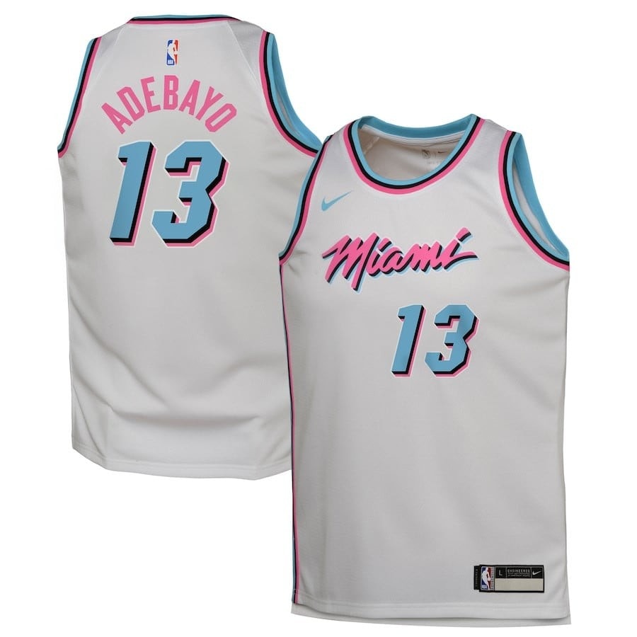 Bam Adebayo 13 Miami Heat 2024/25 Swingman Player Jersey City Edition White