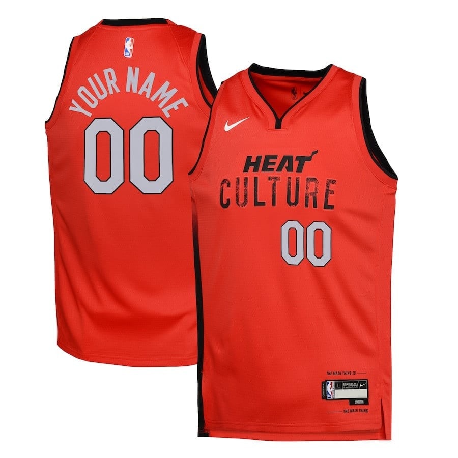 Miami Heat 2024/25 Swingman Custom Jersey City Edition Red