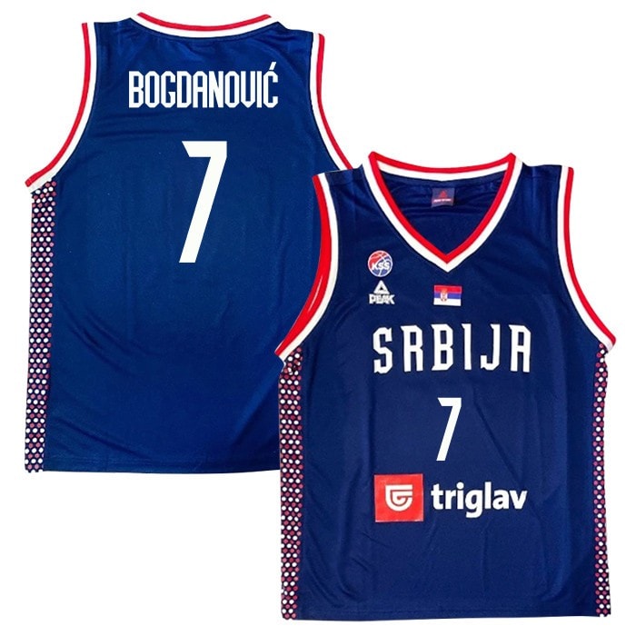 Bogdan Bogdanovic 7 Serbia Basketball Unisex 2024 Swingman Jersey Navy