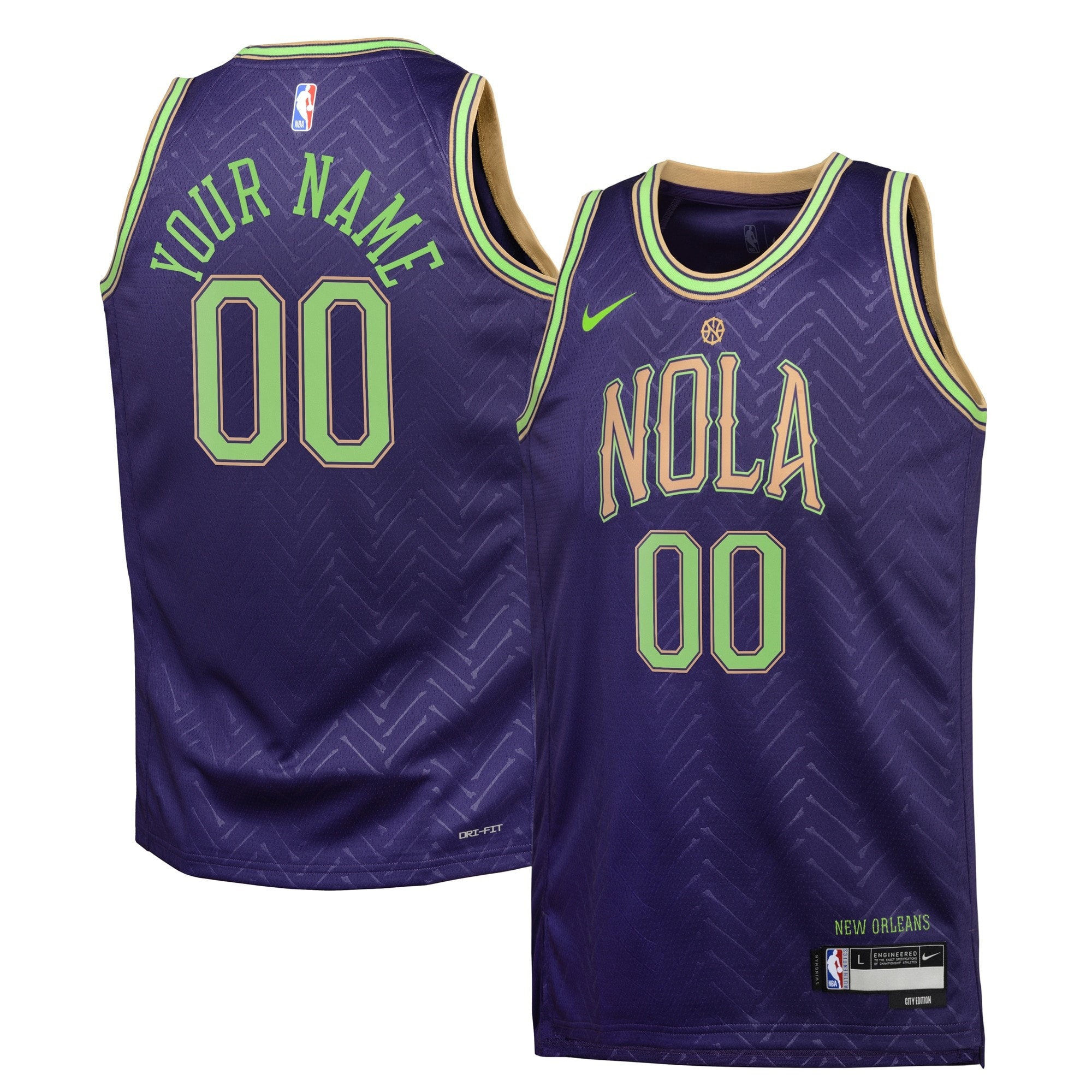 New Orleans Pelicans City Edition Swingman Jersey 2024 Custom Multicolor