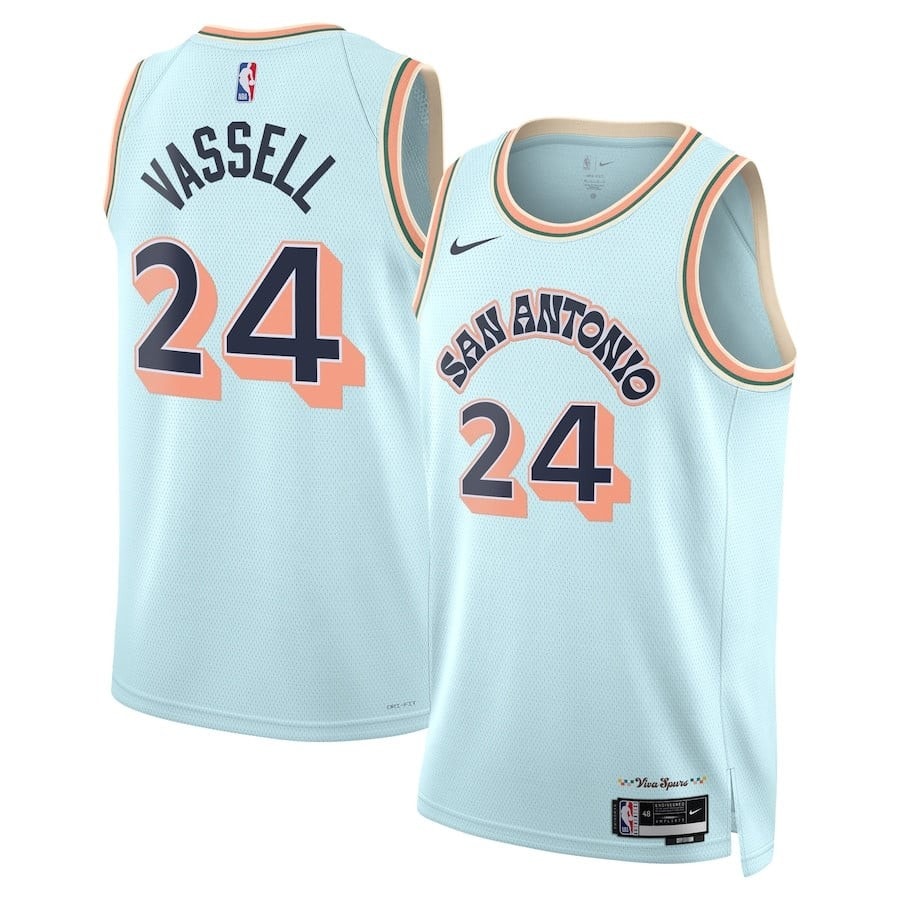 Devin Vassell San Antonio Spurs 2024/25 City Edition Swingman Jersey Unisex Light Blue
