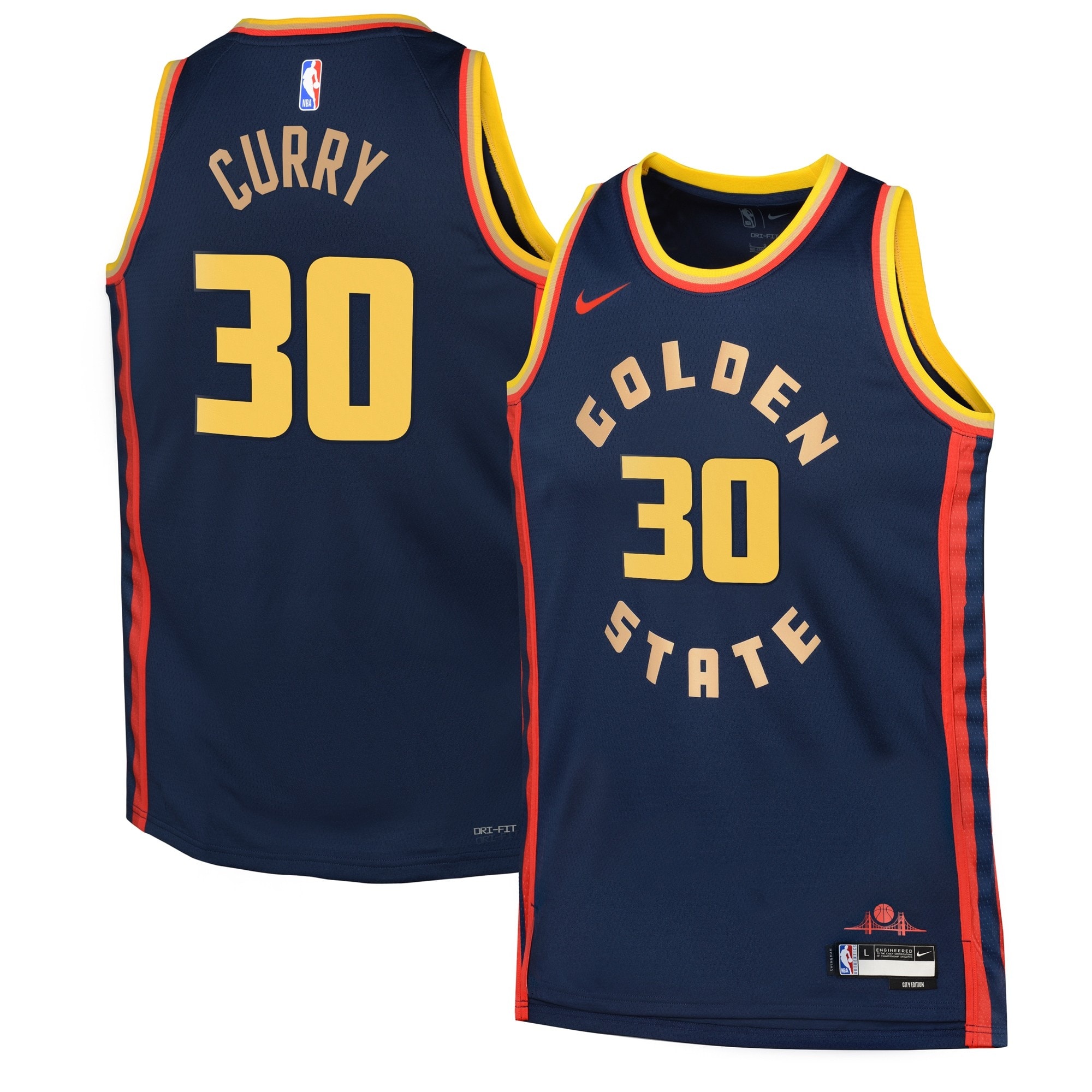 Golden State Warriors City Edition Swingman Jersey 2024 Navy Stephen Curry