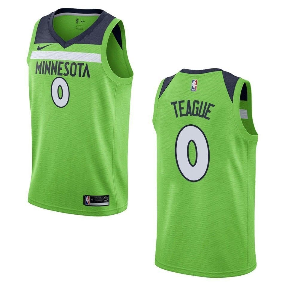 Men's Minnesota Timberwolves Jeff Teague Statement Swingman Jersey Green
