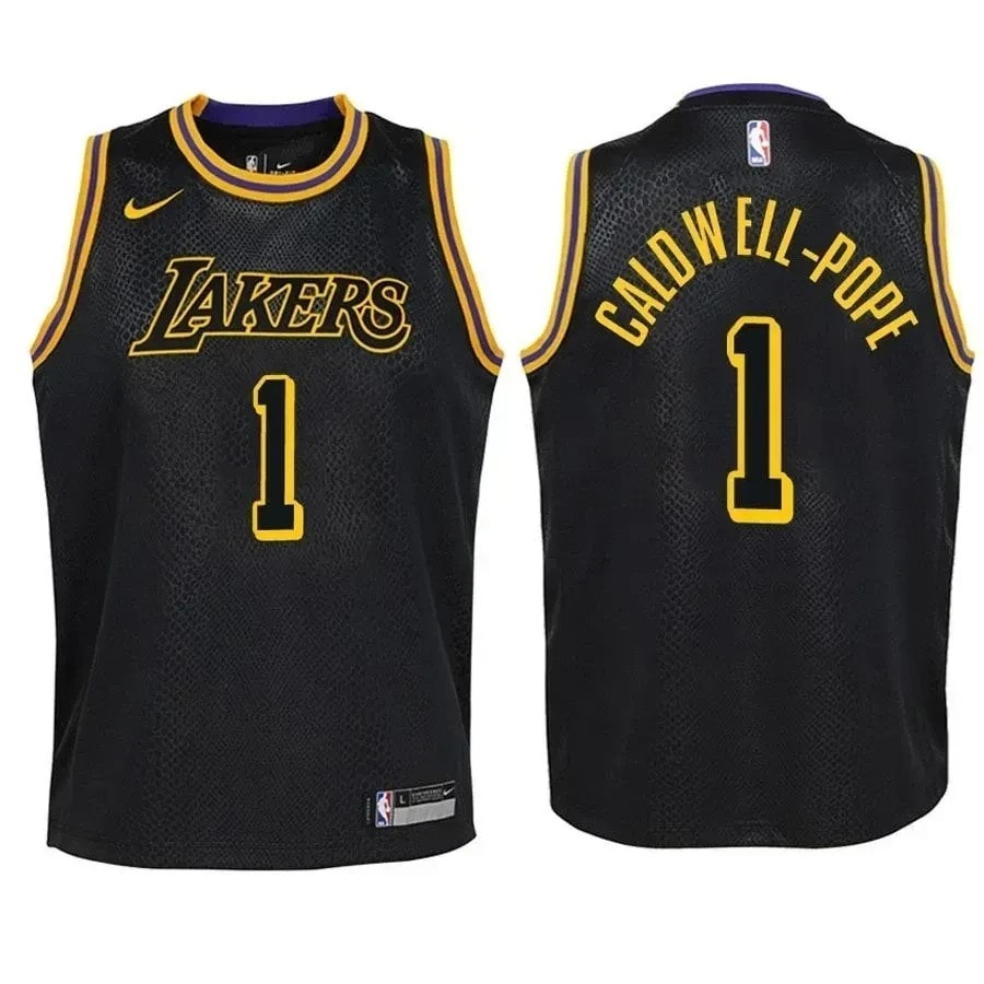 Lakers Kentavious Caldwell-Pope #1 City Edition Black Jersey