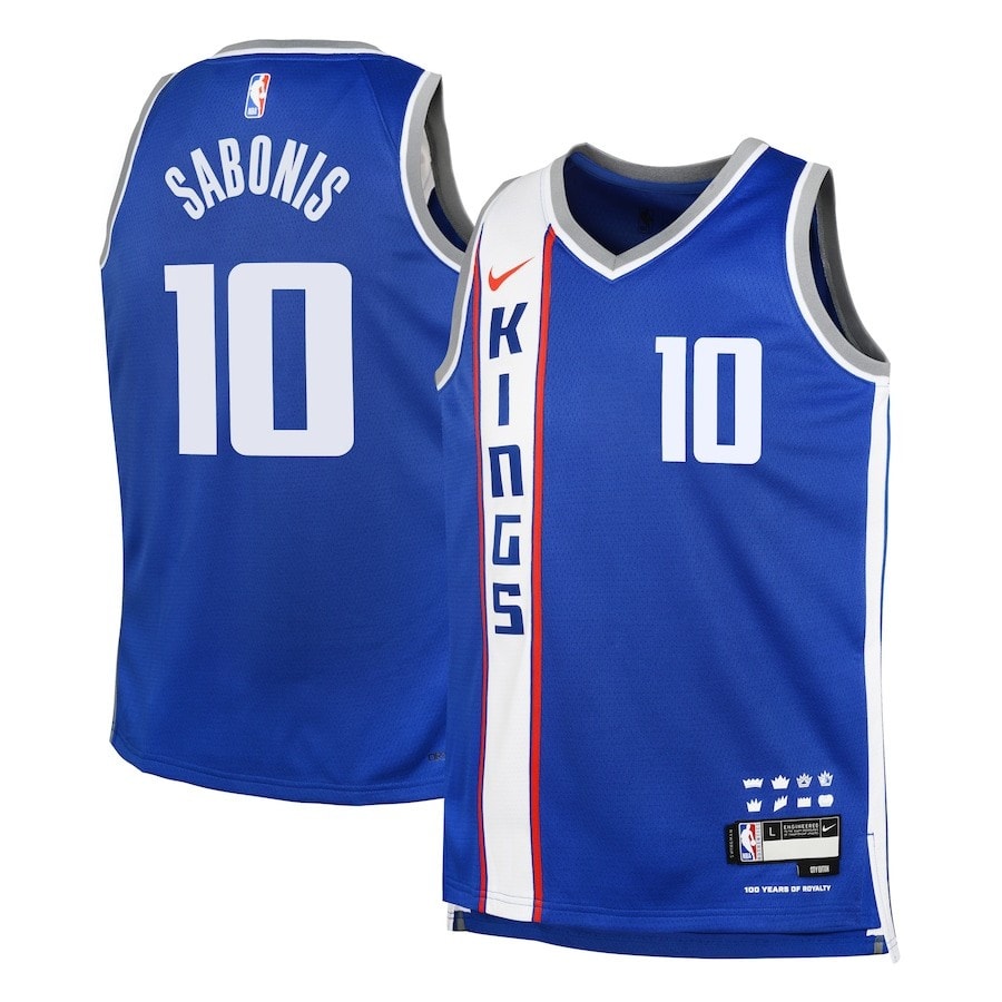 Domantas Sabonis 10 Sacramento Kings 2023/24 City Edition Swingman Jersey Blue