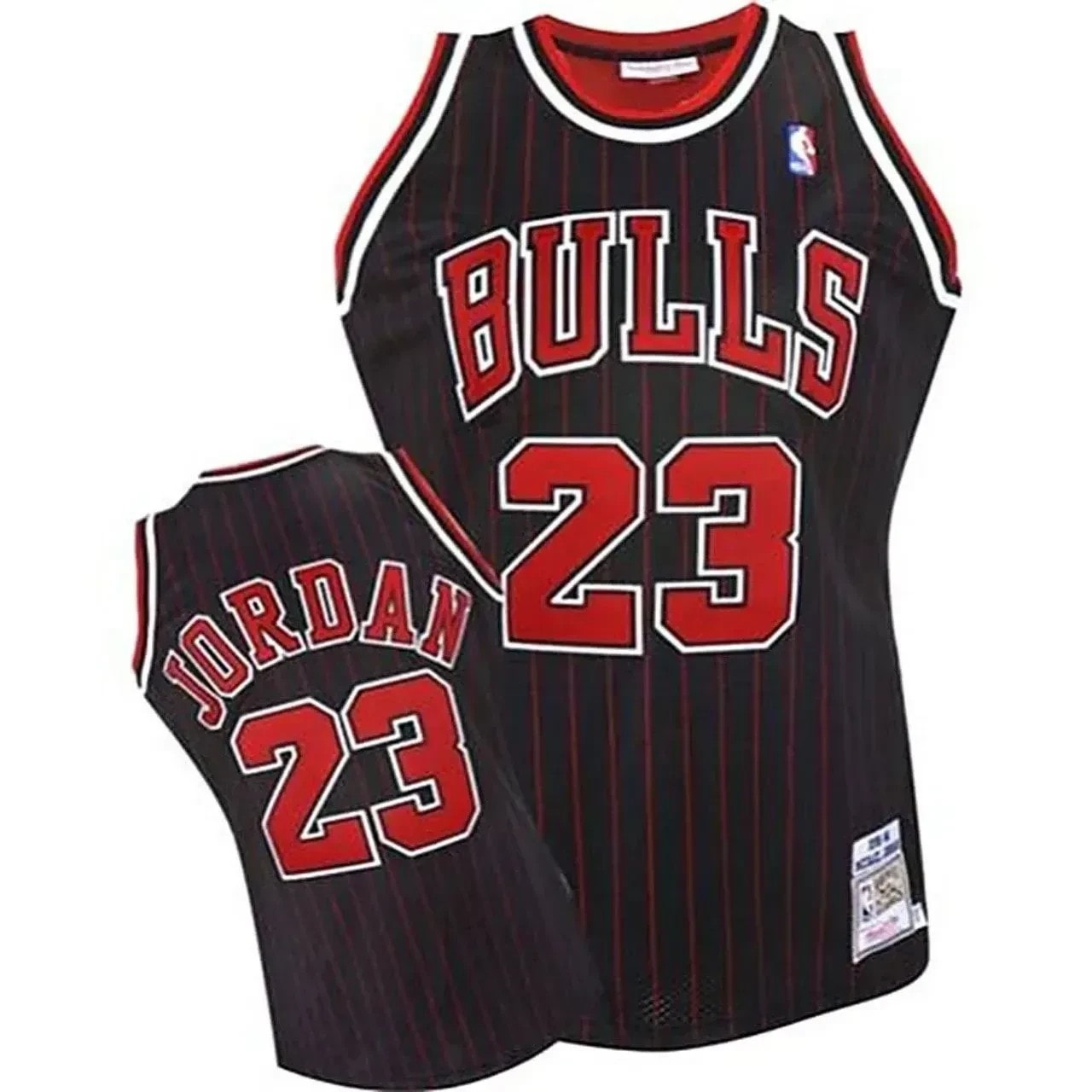 Michael Jordan Chicago Bulls 23 Black Jersey - Unisex Multicolor Polyester