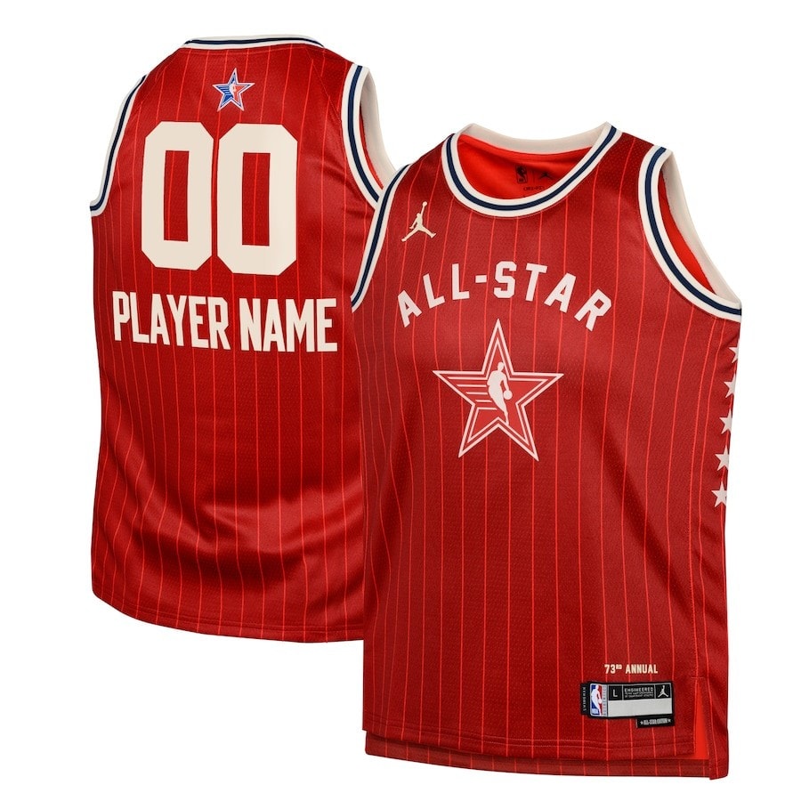 Western Conference 2024 NBA All-Star Game Swingman Custom Jersey Crimson Red