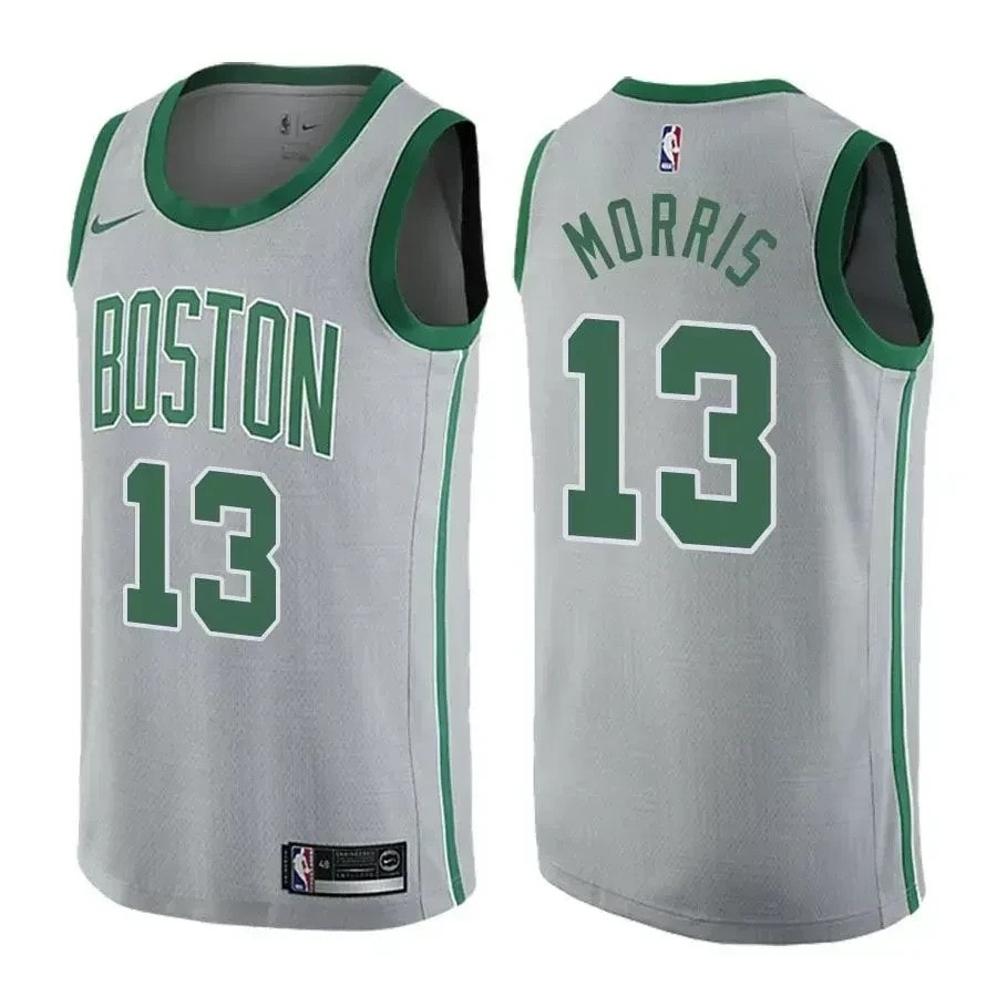Men's Marcus Morris Boston Celtics City Edition Gray Jersey