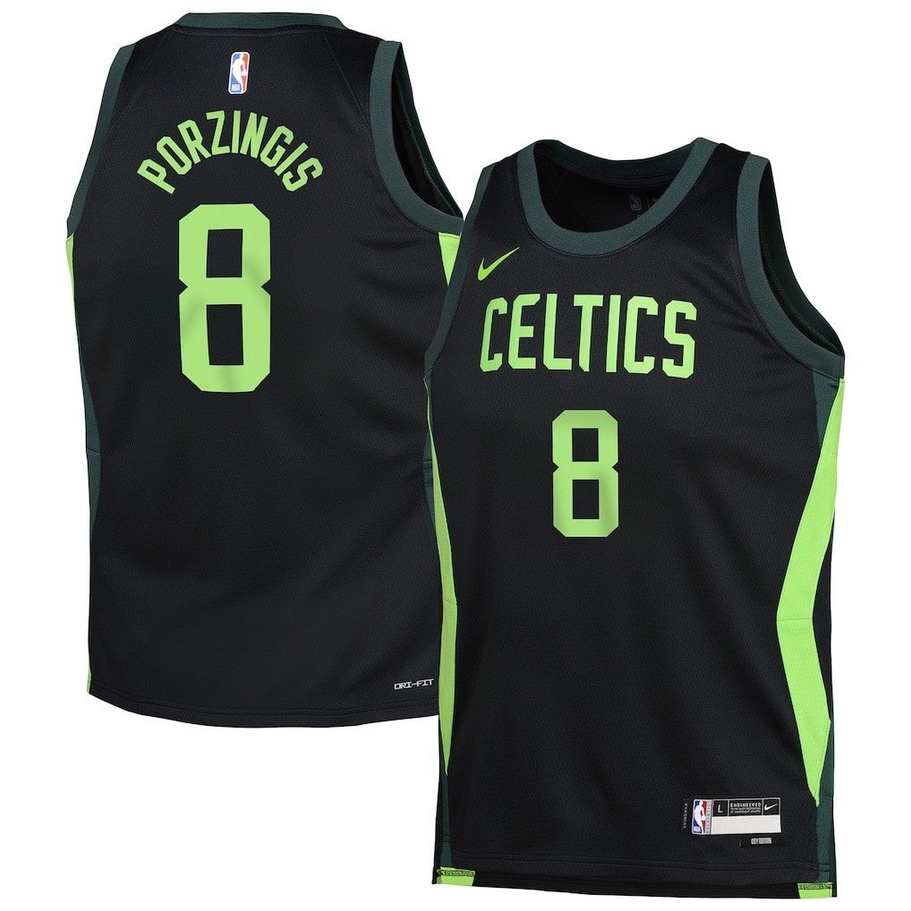 Kristaps Porzingis 8 Boston Celtics 2024/25 Swingman Jersey City Edition Black