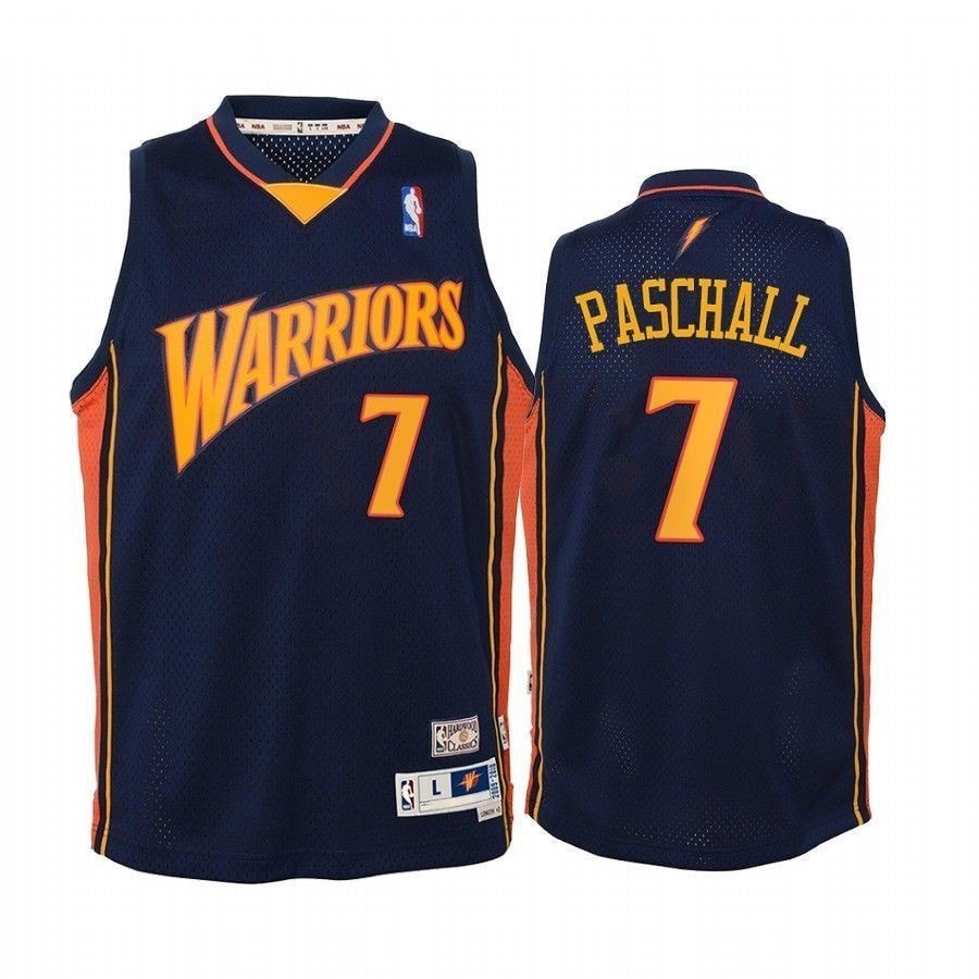 Eric Paschall Golden State Warriors Hardwood Classics Jersey Navy