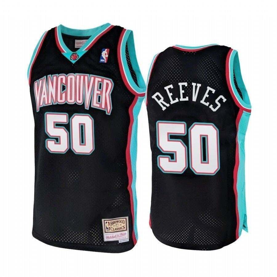 Men's Vancouver Grizzlies Bryant Reeves #50 Hardwood Classics 2000 Jersey Multicolor