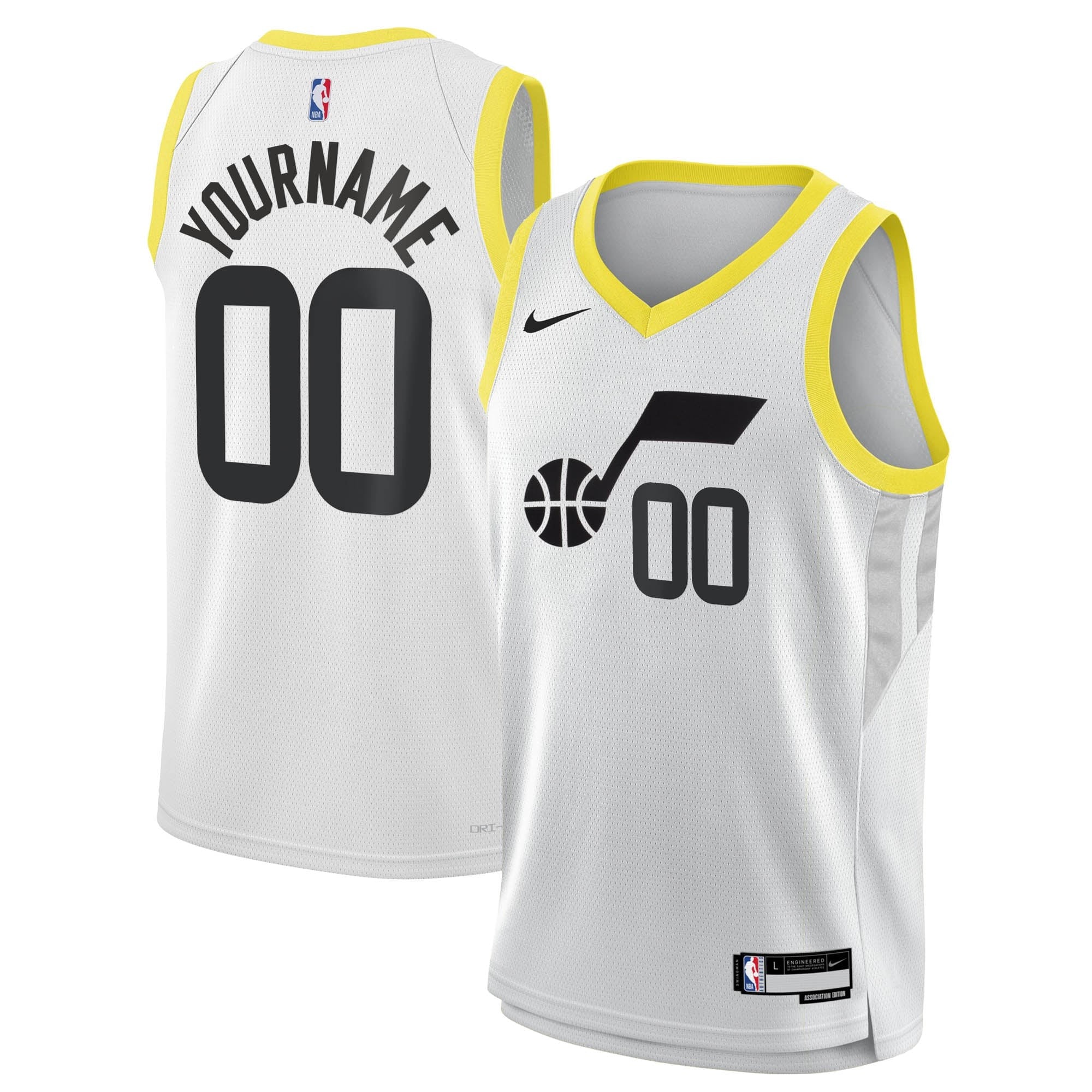 Utah Jazz Association Swingman Custom Jersey Unisex Multicolor