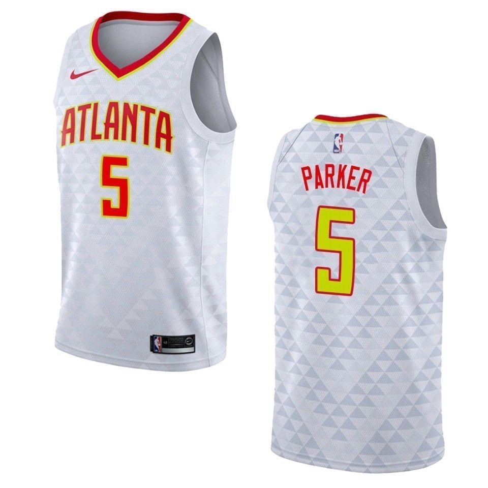 Men's Atlanta Hawks Jabari Parker Association Swingman Jersey White