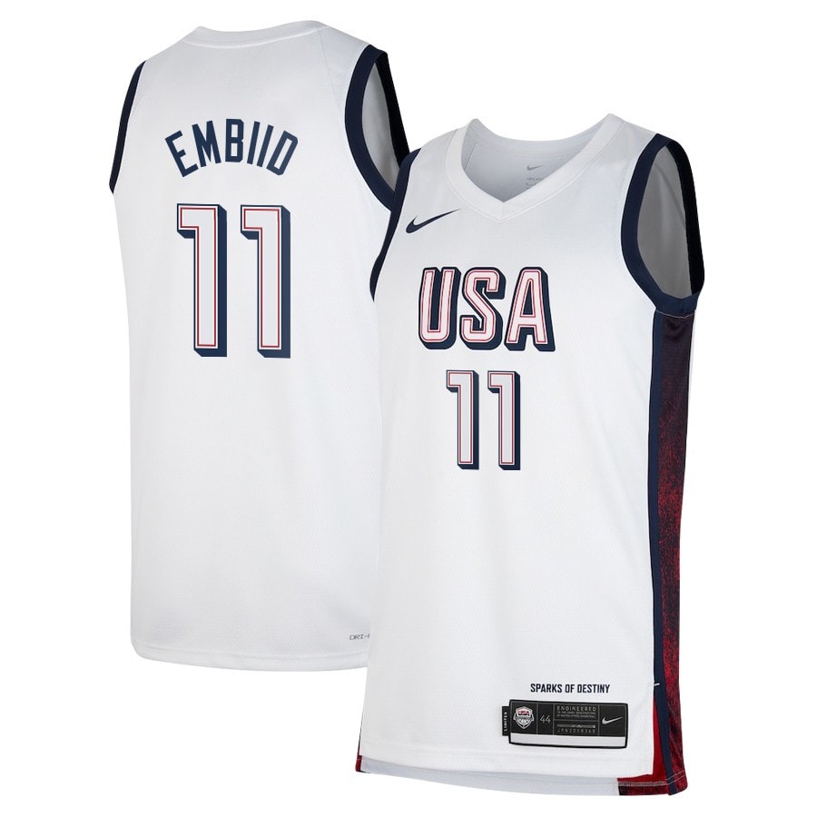Joel Embiid 11 Men's USA Basketball Unisex 2024 Swingman Player Jersey White