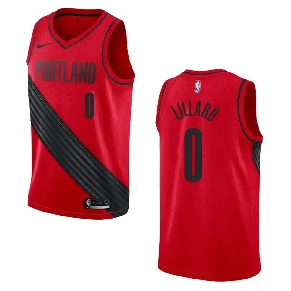 Men's Portland Trail Blazers Damian Lillard Statement Swingman Jersey Red