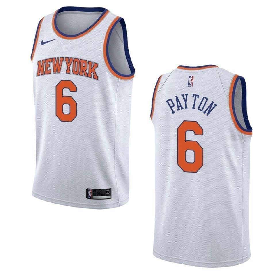 Men's New York Knicks Elfrid Payton #6 Association Swingman Jersey White