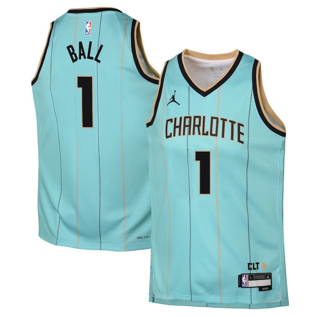LaMelo Ball 1 Charlotte Hornets 2024/25 Swingman Jersey City Edition Mint