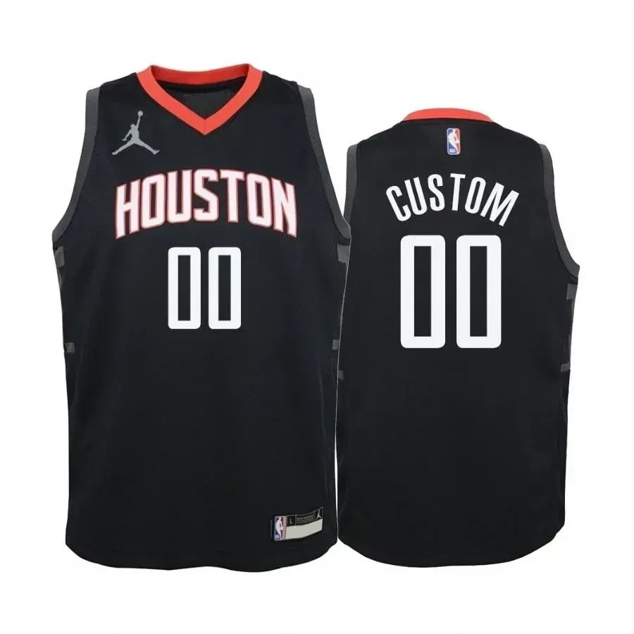 Custom Houston Rockets Red State Jersey Jumpman - Unisex Multicolor